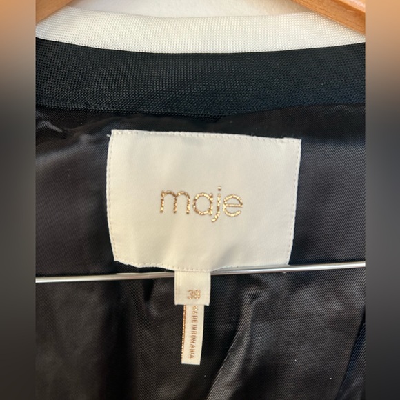 NWOT Maje Visala Tweed Effect Cardigan Jacket Straight Midi Size 38 M - Picture 10 of 13